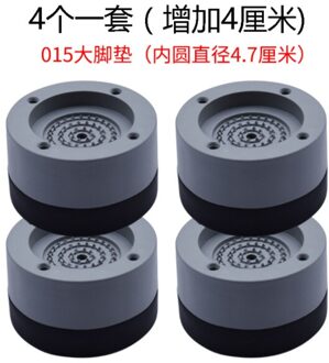 4 Stuks Anti-Slip Wasmachine Voeten Tafel Non-Slip Pad Universele Vaste Koelkast Antislipmatten creatieve Bed Geluidsreducerende 4stk grijs 3.5cm
