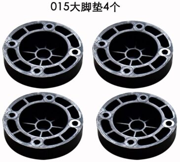 4 Stuks Anti-Slip Wasmachine Voeten Tafel Non-Slip Pad Universele Vaste Koelkast Antislipmatten creatieve Bed Geluidsreducerende 4stk zwart 0.5cm