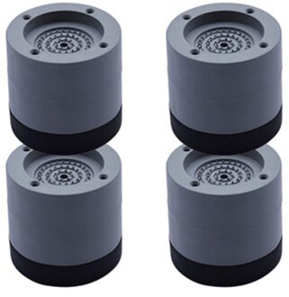 4 Stuks Anti Vibration Voeten Pads Wasmachine Rubber Mat Anti-Vibratie Pad Droger Universele Vaste Antislip pad 6cm grijs