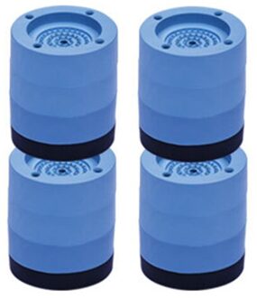 4 Stuks Anti Vibration Voeten Pads Wasmachine Rubber Mat Anti-Vibratie Pad Droger Universele Vaste Antislip pad 8.5cm blauw