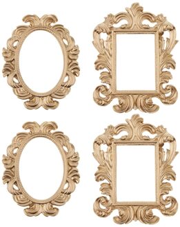 4 Stuks Antieke Stijl Fotolijsten Fotolijsten Muur Frames Opknoping Frames Retro