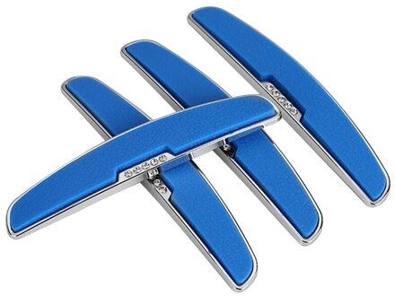 4 Stuks Auto Anti-Collision Strip Bumper Hoek Guard Universele Kras Strip Bumper Protector blauw