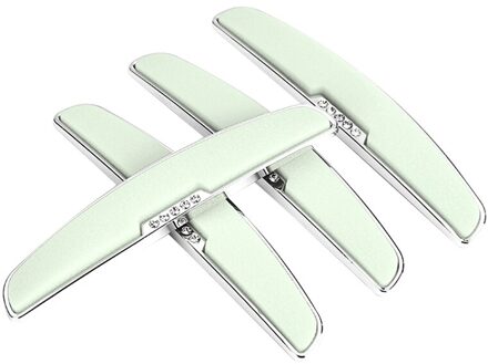 4 Stuks Auto Anti-Collision Strip Bumper Hoek Guard Universele Kras Strip Bumper Protector fluorescerende