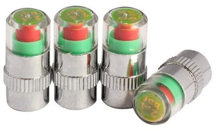 4 Stuks Auto Auto Tyre Pressure Sensor Ventiel Stofkap Bandenspanning Monitor Indicator Bandenspanningscontrolesysteem