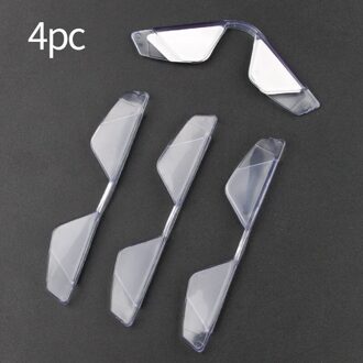 4 Stuks Auto Deur Protector Edge Guards Bumper Anti-Collision Strips Sticker Auto Scratch Bescherming Rand Mouldings Clip Accessoires transparant