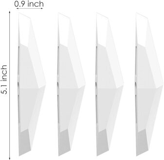 4 Stuks Auto Side Door Edge Achteruitkijkspiegel Protector Beschermende Strip Schrapen Guard Bumper Guards Handvat Cover 3D Styling Sticker 4stk-wit