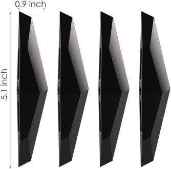 4 Stuks Auto Side Door Edge Achteruitkijkspiegel Protector Beschermende Strip Schrapen Guard Bumper Guards Handvat Cover 3D Styling Sticker 4stk-zwart