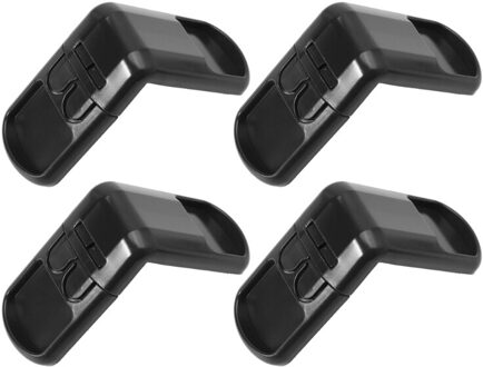 4 stuks Baby Kind Veiligheidsslot Deur Gesp Lade Kasten Anti Pinch Hand Beschermen Veiligheidsslot zwart