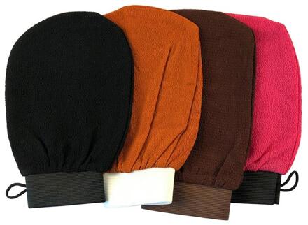 4 Stuks Bad Scrub Handschoen Exfoliërende Body Facial Massage Handschoen Peeling Handschoen Willekeurige Kleur Bad Douche Wash Baden Bad Mitts geassorteerd kleur