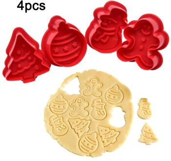 4 Stuks Bakken Cutter Mould Mold Plunger Voor Fondant Cake Cookie Biscuit Gebak Keuken E2S