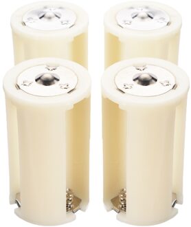 4 Stuks Batterij Doos 3x Aa Naar D Formaat Batterij Adapter Converter Houder Switcher Case Box Voor Batterij opslag