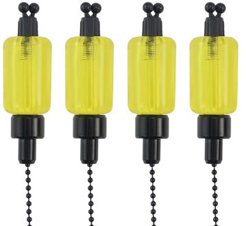 4 Stuks Beetverklikkers Karpervissen Hangers Klossen Swingers Indicatoren geel