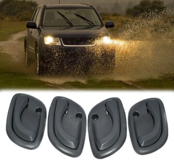 4 Stuks Binnen Deurklink Voor Achter Links Rechts Voor Suzuki Grand Vitara Grijs 95-01 83130-60G01 83110-60G01