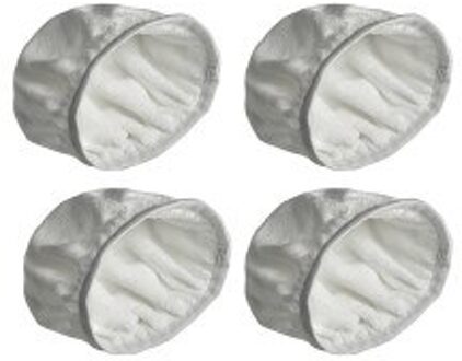 4 Stuks Buffing Pads 9-10 Inch Buffing Auto Buffer Microfiber Stof Polijstmachine Polijstmachine Waxer Wit