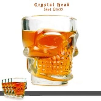 4 STUKS Crystal Skull Wijnglas Cup Voor Bar Brandy Snifters Vodka Whisky Drinken Shot Mok Party Drinken Ware Accessoires man