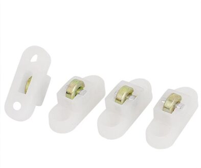 4 Stuks Deur Window Kabinet Enkele Schuifdeur Metalen Roller Wiel 8Mm Dmr.