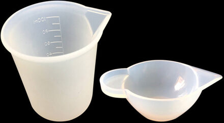 4 stuks DIY kristal epoxy doseren verhouding silicagel maatbeker 100 ml maatbeker coloring cup Herbruikbare doseren cup