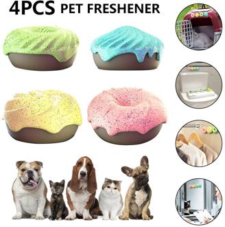 4 STUKS Donut Huisdier Deodorant Hond Kooi Kattenbakvulling Thuis Luchtverfrisser Garderobe Schoen Kast Wc Deodorant Huisdier Adem Luchtverfrisser 20E