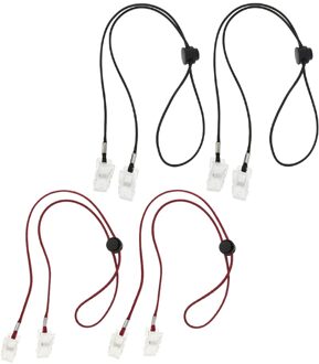 4 Stuks Flexibele Bib Servet Kettingen Houder Maaltijd Papieren Handdoek Clip Landyard