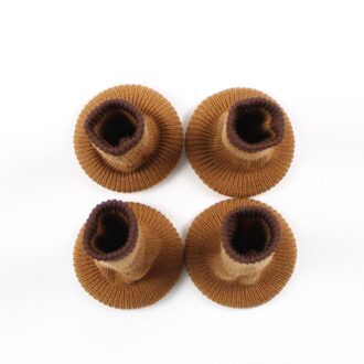 4 Stuks Gebreide Stoel Been Sokken Meubels Tafel Voeten Been Floor Protectors Covers Floor Bescherming Pads Moving Ruisonderdrukking kameel