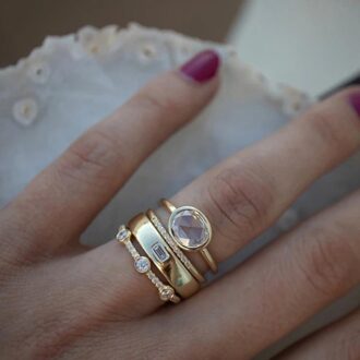 4 Stuks Geel Goud Kleur Trouwringen Voor Vrouwen Luxe Ovaal Crystal Vrouwen Promise Ring Engagement Sieraden voor Meisjes 10