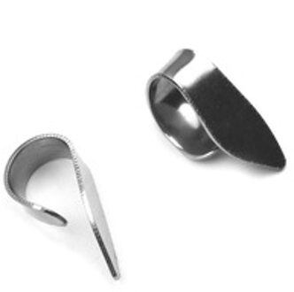 4 Stuks Gitaar Metalen Vinger Picks Verstelbare Anti Schaafwonden Met 1 Duim Plectrum Pxpf