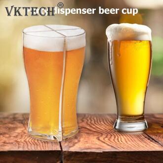 4 Stuks Grote Capaciteit Dikke Bier Mok Drank Dispenser Bar Wijn Divider Cup Kit Verse Sap Cola Cocktail Whisky Glas