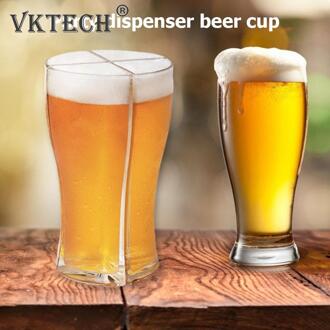 4 Stuks Grote Capaciteit Dikke Bier Mok Drank Dispenser Bar Wijn Divider Cup Kit Verse Sap Cola Cocktail Whisky Glas