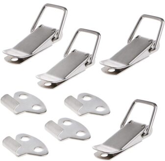 4 Stuks Hardware Kabinet Dozen Veerslot Catch Toggle Ijzer Hasp Voor Schuifdeur Eenvoudige Window Kabinet
