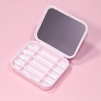 4 Stuks Herbruikbare Wattenstaafje Oor Reiniging Cosmetische Siliconen Knoppen Swabs Sticks Voor Cleaning Up Touch-Ups Dubbele-headed nee.4