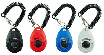 4 Stuks Hond Clicker Hond Opleiding Fluitje Clicker Training Aid Met Polsband Voor Puppy Hond Hond training Accessoires #