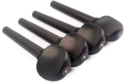 4 Stuks Houten 4/4 Ebbenhout Cello Viool Tuning Peg Set Cello As Handvat Houten Vervanging Muziekinstrumenten Cello Accessoires