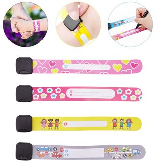 4 stuks ID Veiligheid Armband Voor Kid Outdoor Activiteit Schrijven Herbruikbare Verstelbare