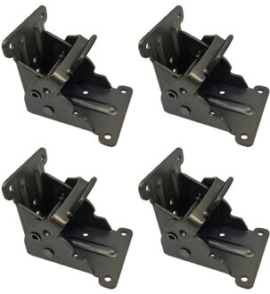 4 Stuks Inklapbare Ondersteuning Frame Zelfsluitende Scharnier Tafel Been Fittings En Gussets-Voor Vouwen Benen Vouwen Werkbank vouwen