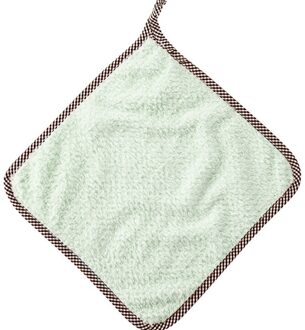 4 Stuks Keuken Handdoek Schoonmaakdoekje Anti-aanbak Olie Coral Fluwelen Opknoping Handdoeken Dishclout Wassen Windows Auto Vloer Schoon groen