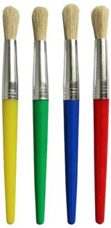 4 Stuks Kids Graffiti Diy Kleur Art Schilderij Borstel Penselen Voor Aquarel Handgeschilderde Schoolbenodigdheden Kantoorbenodigdheden