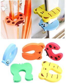 4 Stuks Kind Veiligheid Babyproducten Cartoon Dier Stop Edge Corner Voor Kind Guards Deurstopper Houder Bescherming Van Kinderen
