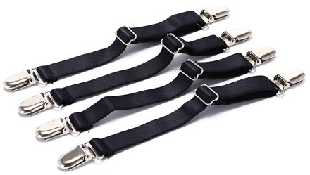 4 Stuks Laken Hoek Houder Metalen + Elastische Band Materiaal Elastische Bandjes Bevestigingsmiddelen Clips Boot Bandjes Stijgbeugels Motorfiets Fiets