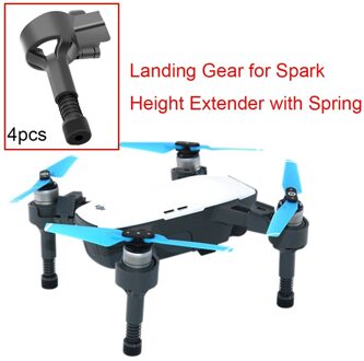 4 STUKS Landing Gear voor DJI Spark Drone Shockproof Stand Zachte Lente Benen Quick Release Voeten Protector Hoogte Extender Accessoire