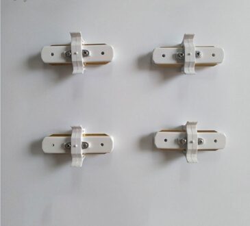 4 stuks LED track rail 2 Draad Universele Rail Connector Voor Moderne Lamp 0.5M dikke aluminium spoor licht LED spotlight rails 4 connector wit I