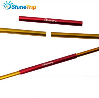 4 stuks Lengte 13cm Tent Emergency Pole Aluminium Voor Diameter 8.5mm Luifel Staaf Camping Tent Reparatie Buis Tool 4stk rood