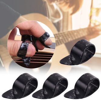 4 Stuks Lichtgewicht Vinger Nail Celluloid Gitaar Pick Draagbare Ukulele Accessoires Elektrische Muziekinstrument Akoestische Duim