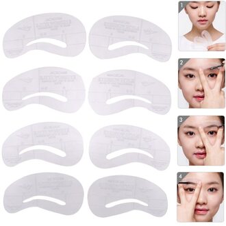 4 Stuks Magic Wenkbrauw Stencil Make Styles Een Stencil Voor De Eye Brow Tekening Template Make Up Tool Vorm Voor wenkbrauwen Template