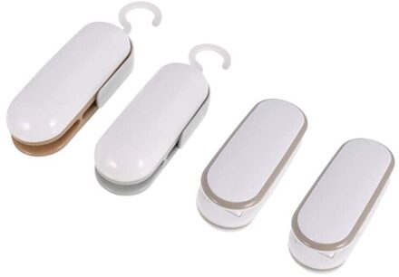 4 Stuks Mini Zak Sluitmachine Draagbare Sluitmachine En Draagbare Plastic Zak Voedsel Sluitmachine