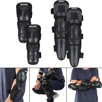 4 Stuks Motorcycle Straat Gear Beschermende Kneepad Volwassen Elleboog Knie Beschermende Pads Uitgerust Met Elastische Quick Release Strap Sport