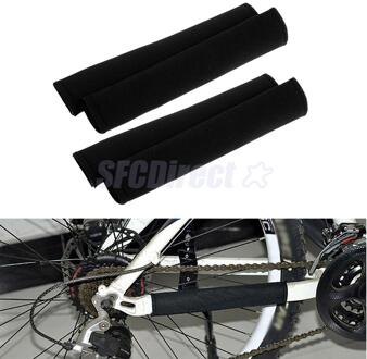 4 Stuks Neopreen Bike Chain Protector Guard Fiets Frame Cover Mouw Anti-Kras Achterbrugbeschermer