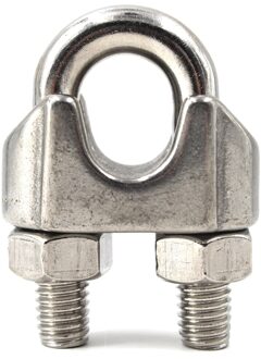 4 Stuks Om 20Pcs M2 M3 M4 M5 M6 M8 M10 U Bolt Heavy Duty Wire Rope Clips Kabel klemmen 304 Rvs M2 20stk