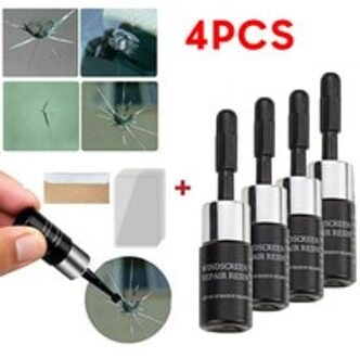 4 Stuks Pack Voorruit Reparatie Kit Auto Glas Quick Fix Repareren Voorruit