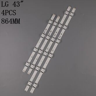 4 Stuks/partij Led Strip Voor Lg 43 "Tv 6916L-2867A 6916L-2867F 6916L-2867B 43UV340H E74739 43 V17 ART3 2867 REV0.3 1 100%