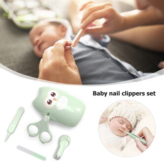 4 Stuks Pasgeboren Baby Nagelschaartje Sets Veiligheid Nail Cutter Nail Teen Clippers Trimmer Pak Baby Reinigen Toils Manicure Nail zorg